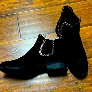 Black ankle boots